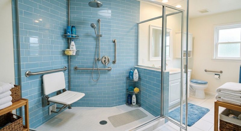 Elderly Shower Installation in South Portland, ME