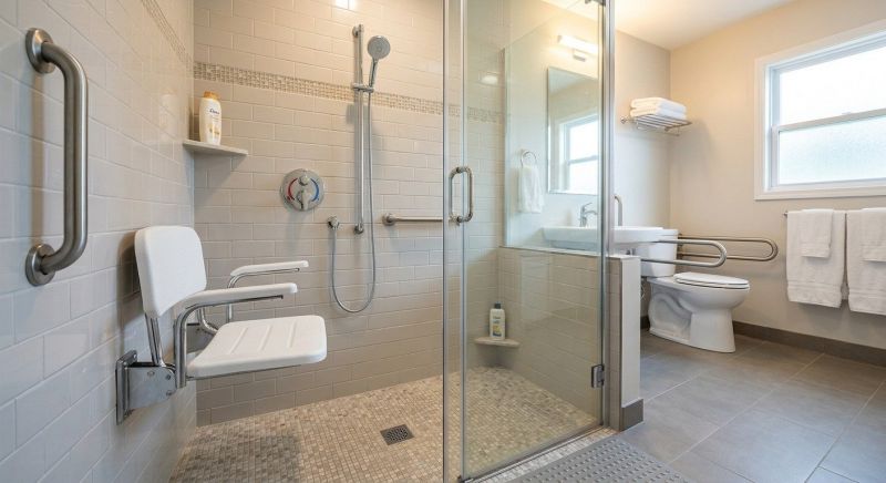 Senior Shower Installation in South Portland, ME
