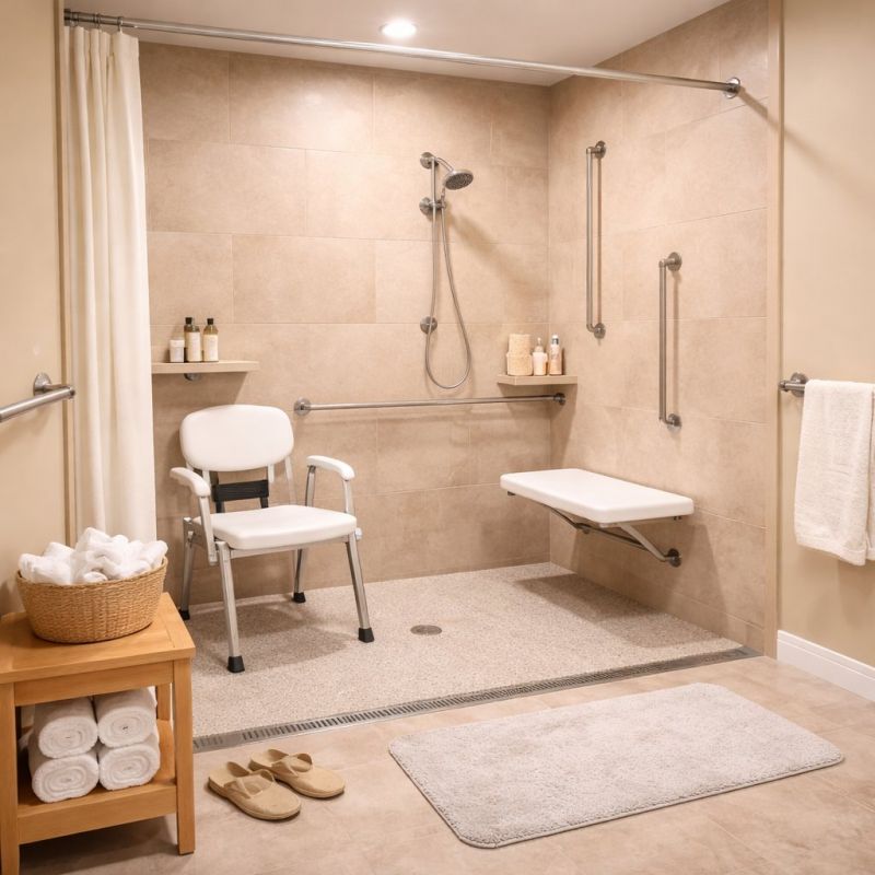 Elderly Shower Installation in Manchester, NH